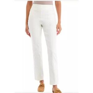 NWT Kim Rogers White Ivory Pants Sz 18W Millennium Tummy Control Stretch Pull On